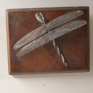 Dragonflies-Dragonfly on Routed Wood Plaque