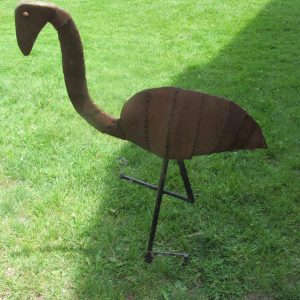 Outside Sculptures- Hunting Flamingo