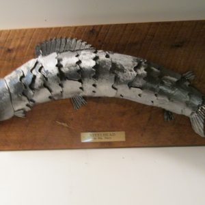 Fish- Large Steelhead on Wood Plaque